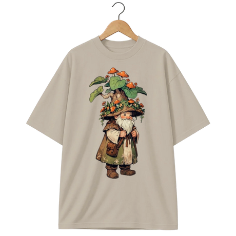 Camiseta Oversized Gnomo dos Cogumelos