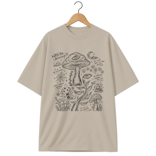 Camiseta Oversized Cogumelo Nascido Assim
