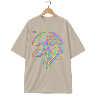 Camiseta Oversized Cogumelo Neon do Micélio
