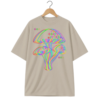 Camiseta Oversized Cogumelo Neon do Micélio