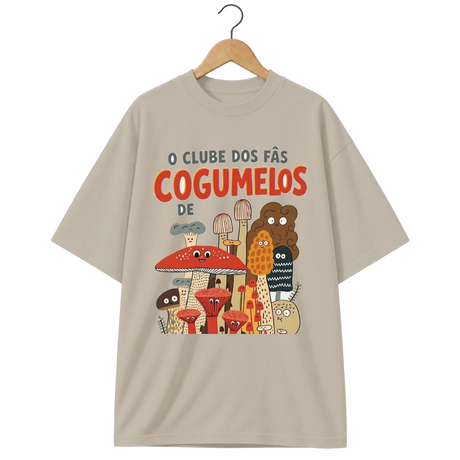 Camiseta Oversized Cogumelo O Clube dos Fãs
