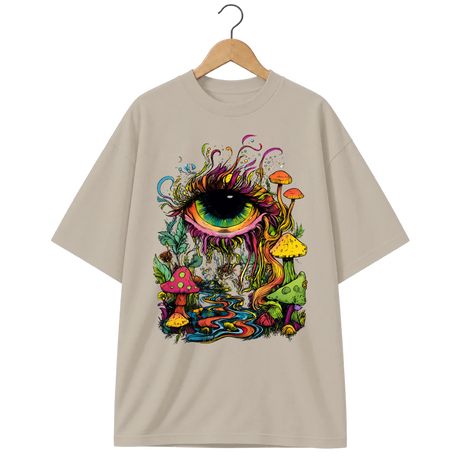 Camiseta Oversized Olho de Cogumelo