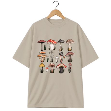 Camiseta Oversized Cogumelo Prancha de Doze
