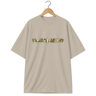Camiseta Oversized Cogumelo Rente ao Chão