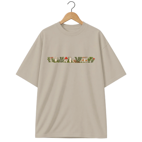 Camiseta Oversized Cogumelo Rente ao Chão