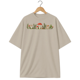 Camiseta Oversized Cogumelo Rente ao Chão