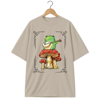 Camiseta Oversized Sapo Serenata no Cogumelo