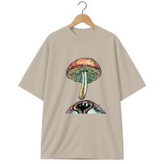 Camiseta Oversized Cogumelo Três Olhares