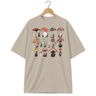 Camiseta Oversized Cogumelo Treze Chapéus