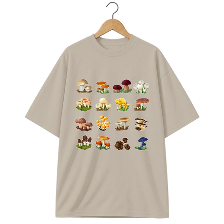 Camiseta Oversized Cogumelo Vinte Vizinhos