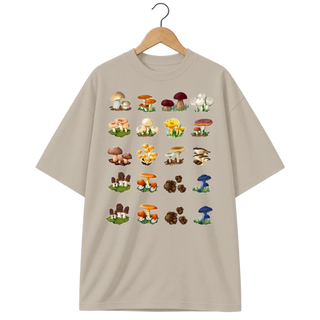 Camiseta Oversized Cogumelo Vinte Vizinhos