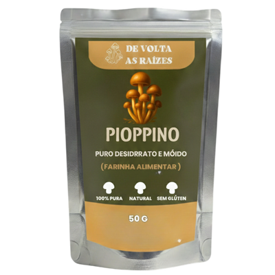 Cogumelo Pioppino 100% Puro Moída 50 g (Farinha)