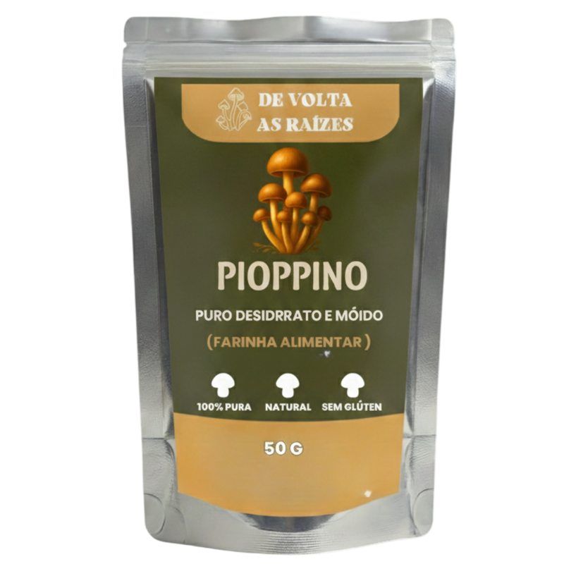 Cogumelo Pioppino 100% Puro Moída 50 g (Farinha)
