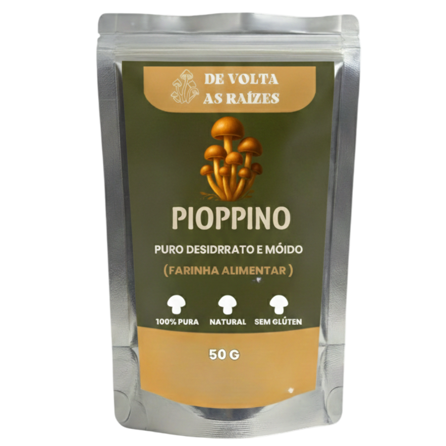 Cogumelo Pioppino 100% Puro Moída 50 g (Farinha)