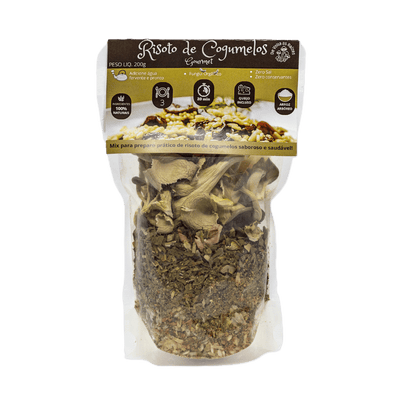 Risoto de Cogumelos em 20 min – c/ queijo 250 gramas