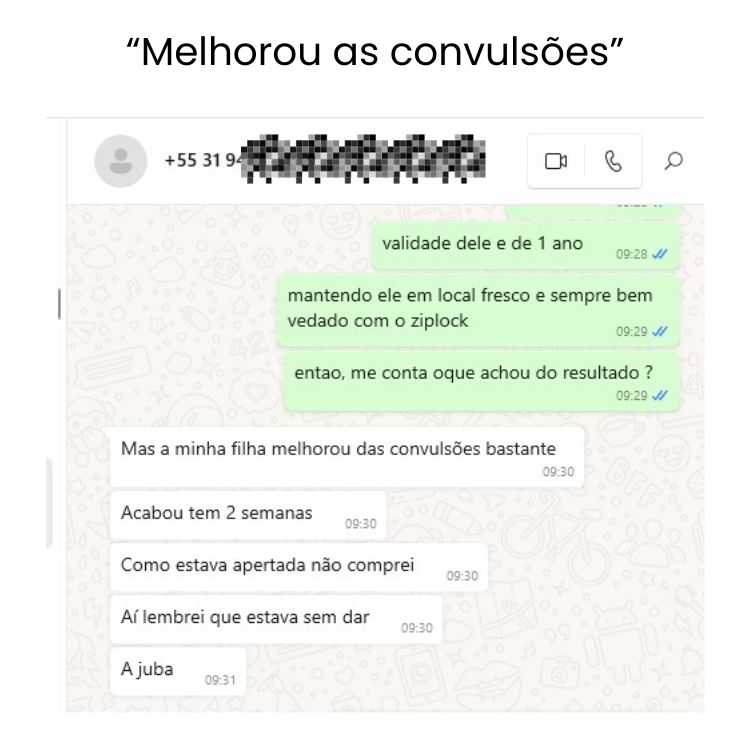 8 - melhorou as convulsões