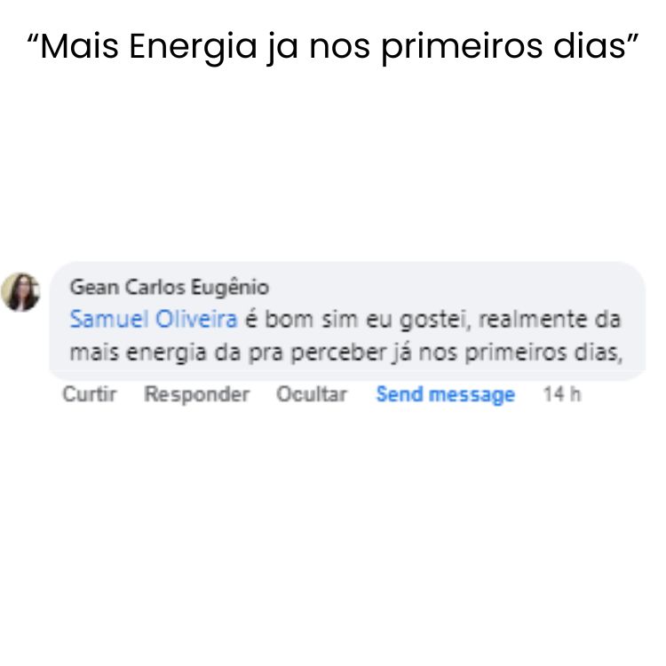 mais energia ja nos primeiros dias