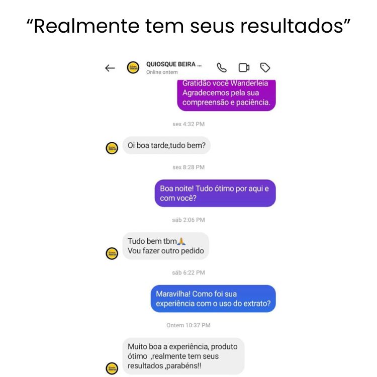 tem seus resultados